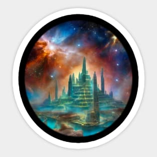 Magic castle in Xanadu Sticker